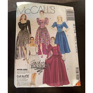 McCall's Misses Gowns and Dress Sewing Pattern Size 12 14 16 5714 - Uncut